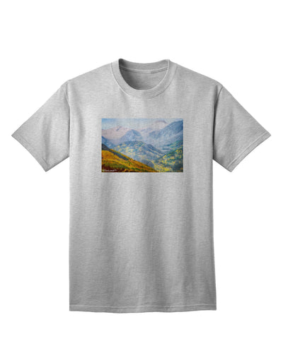 Colorado Fog Mountains Adult T-Shirt-Mens T-Shirt-TooLoud-AshGray-Small-Davson Sales