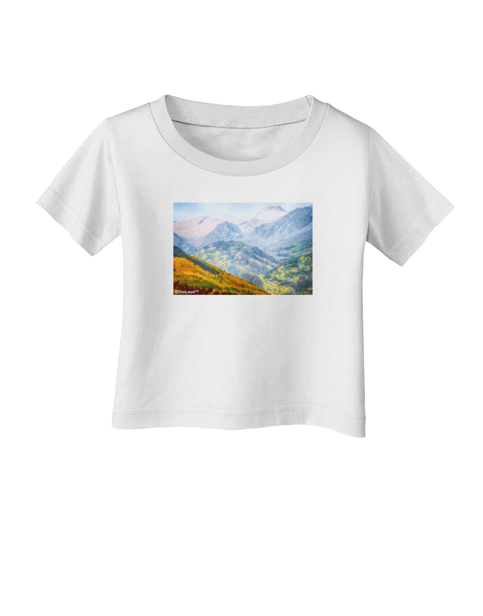 Colorado Fog Mountains Infant T-Shirt-Infant T-Shirt-TooLoud-White-06-Months-Davson Sales
