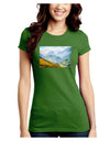 Colorado Fog Mountains Juniors Crew Dark T-Shirt-T-Shirts Juniors Tops-TooLoud-Kiwi-Green-Juniors Fitted Small-Davson Sales