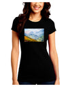 Colorado Fog Mountains Juniors Crew Dark T-Shirt-T-Shirts Juniors Tops-TooLoud-Black-Juniors Fitted Small-Davson Sales