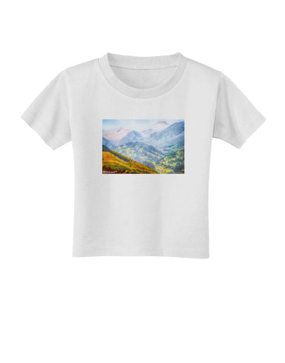 Colorado Fog Mountains Toddler T-Shirt-Toddler T-Shirt-TooLoud-White-2T-Davson Sales