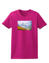 Colorado Fog Mountains Womens Dark T-Shirt-TooLoud-Hot-Pink-Small-Davson Sales