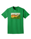 Colorado Forrest Watercolor Adult Dark T-Shirt-Mens T-Shirt-TooLoud-Kelly-Green-Small-Davson Sales