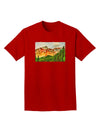 Colorado Forrest Watercolor Adult Dark T-Shirt-Mens T-Shirt-TooLoud-Red-Small-Davson Sales