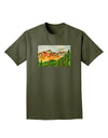 Colorado Forrest Watercolor Adult Dark T-Shirt-Mens T-Shirt-TooLoud-Military-Green-Small-Davson Sales