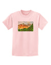 Colorado Forrest Watercolor Childrens T-Shirt-Childrens T-Shirt-TooLoud-PalePink-X-Small-Davson Sales