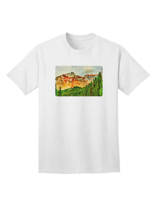Colorado Forrest Watercolor - Premium Adult T-Shirt for Artistic Expression-Mens T-shirts-TooLoud-White-Small-Davson Sales