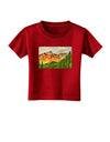 Colorado Forrest Watercolor Toddler T-Shirt Dark-Toddler T-Shirt-TooLoud-Red-2T-Davson Sales