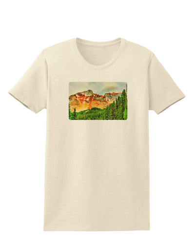 Colorado Forrest Watercolor Womens T-Shirt-Womens T-Shirt-TooLoud-Natural-X-Small-Davson Sales