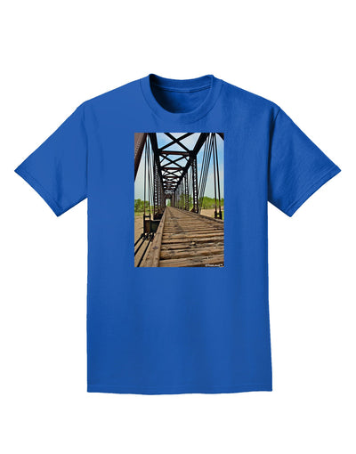 Colorado Landscape Bridge Adult Dark T-Shirt-Mens T-Shirt-TooLoud-Royal-Blue-Small-Davson Sales