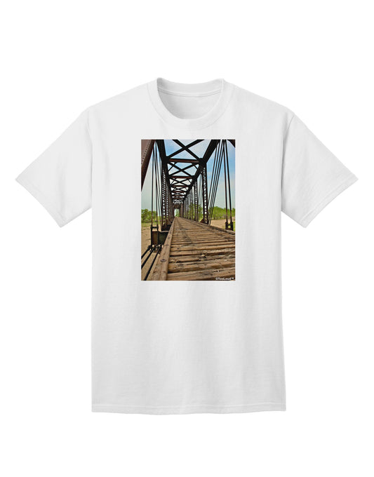 Colorado Landscape Bridge Adult T-Shirt-Mens T-Shirt-TooLoud-White-Small-Davson Sales