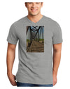 Colorado Landscape Bridge Adult V-Neck T-shirt-Mens V-Neck T-Shirt-TooLoud-HeatherGray-Small-Davson Sales