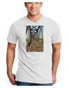 Colorado Landscape Bridge Adult V-Neck T-shirt-Mens V-Neck T-Shirt-TooLoud-White-Small-Davson Sales