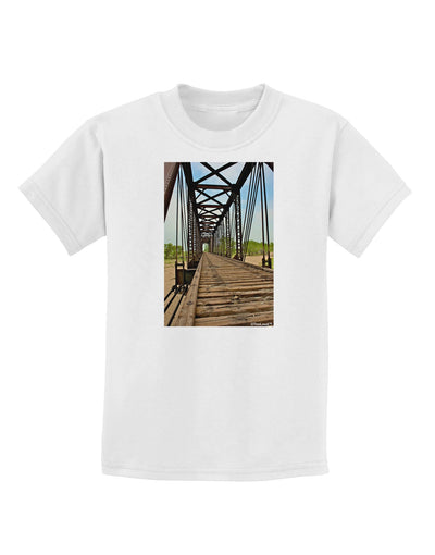 Colorado Landscape Bridge Childrens T-Shirt-Childrens T-Shirt-TooLoud-White-X-Small-Davson Sales