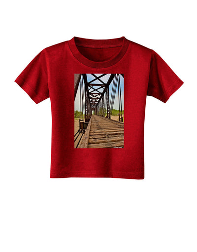 Colorado Landscape Bridge Toddler T-Shirt Dark-Toddler T-Shirt-TooLoud-Red-2T-Davson Sales