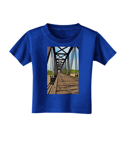 Colorado Landscape Bridge Toddler T-Shirt Dark-Toddler T-Shirt-TooLoud-Royal-Blue-2T-Davson Sales