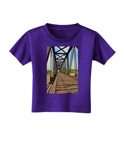 Colorado Landscape Bridge Toddler T-Shirt Dark-Toddler T-Shirt-TooLoud-Purple-2T-Davson Sales