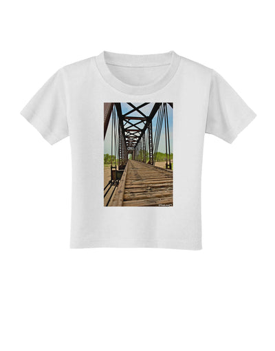 Colorado Landscape Bridge Toddler T-Shirt-Toddler T-Shirt-TooLoud-White-2T-Davson Sales