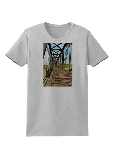 Colorado Landscape Bridge Womens T-Shirt-Womens T-Shirt-TooLoud-AshGray-X-Small-Davson Sales