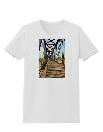 Colorado Landscape Bridge Womens T-Shirt-Womens T-Shirt-TooLoud-White-X-Small-Davson Sales