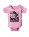 Colorado Landscape Monochrome Baby Romper Bodysuit-Baby Romper-TooLoud-Pink-06-Months-Davson Sales