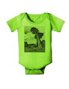 Colorado Landscape Monochrome Baby Romper Bodysuit-Baby Romper-TooLoud-Lime-06-Months-Davson Sales