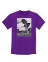 Colorado Landscape Monochrome Childrens Dark T-Shirt-Childrens T-Shirt-TooLoud-Purple-X-Small-Davson Sales