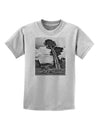 Colorado Landscape Monochrome Childrens T-Shirt-Childrens T-Shirt-TooLoud-AshGray-X-Small-Davson Sales