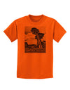 Colorado Landscape Monochrome Childrens T-Shirt-Childrens T-Shirt-TooLoud-Orange-X-Small-Davson Sales