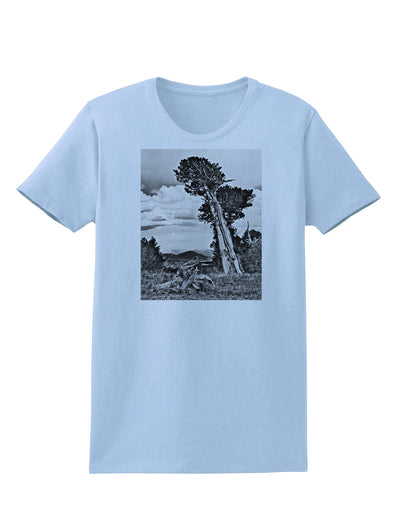 Colorado Landscape Monochrome Womens T-Shirt-Womens T-Shirt-TooLoud-Light-Blue-X-Small-Davson Sales