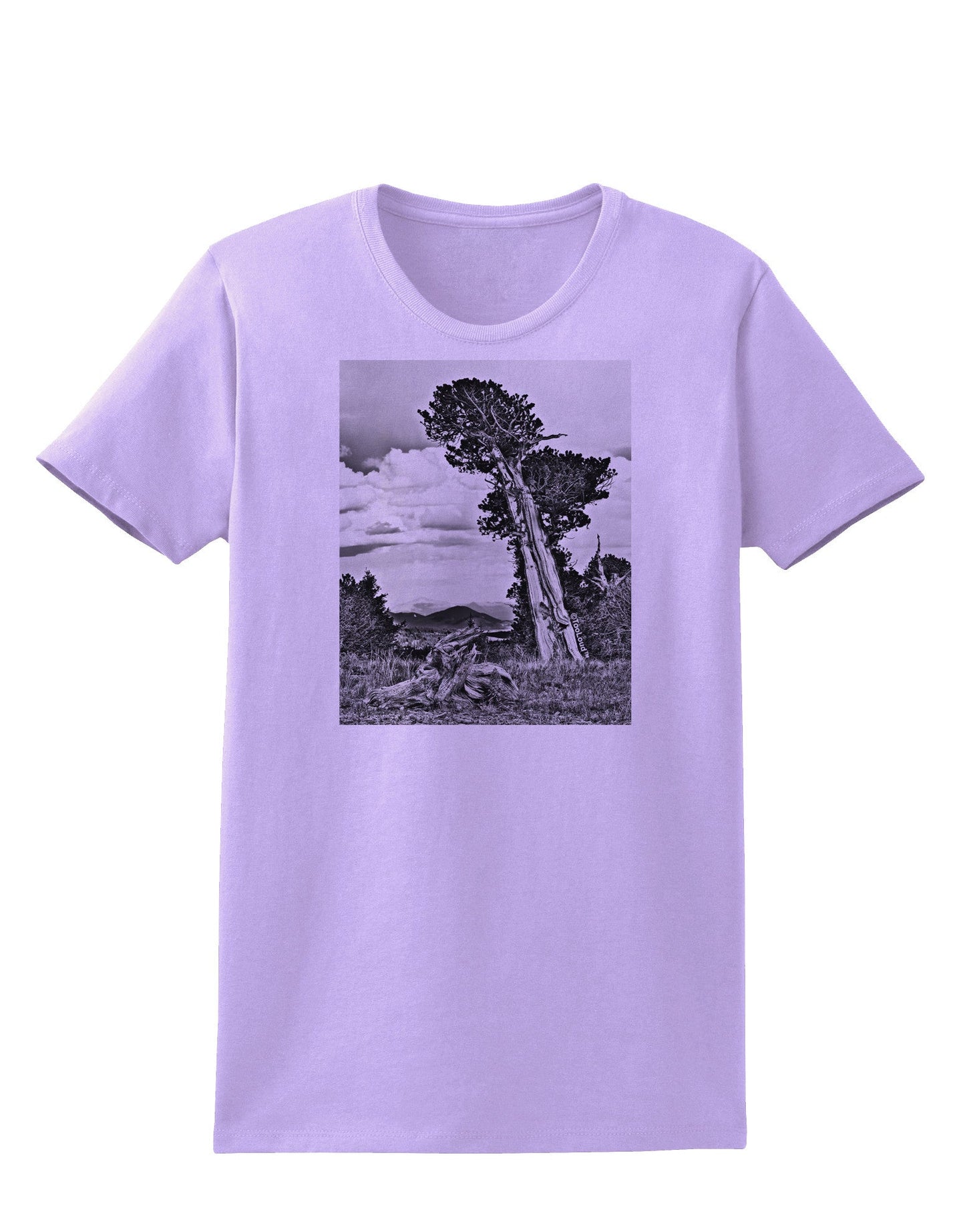 Colorado Landscape Monochrome Womens T-Shirt-Womens T-Shirt-TooLoud-Lavender-X-Small-Davson Sales
