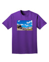 Colorado Landscape Ruins Adult Dark T-Shirt-Mens T-Shirt-TooLoud-Purple-Small-Davson Sales