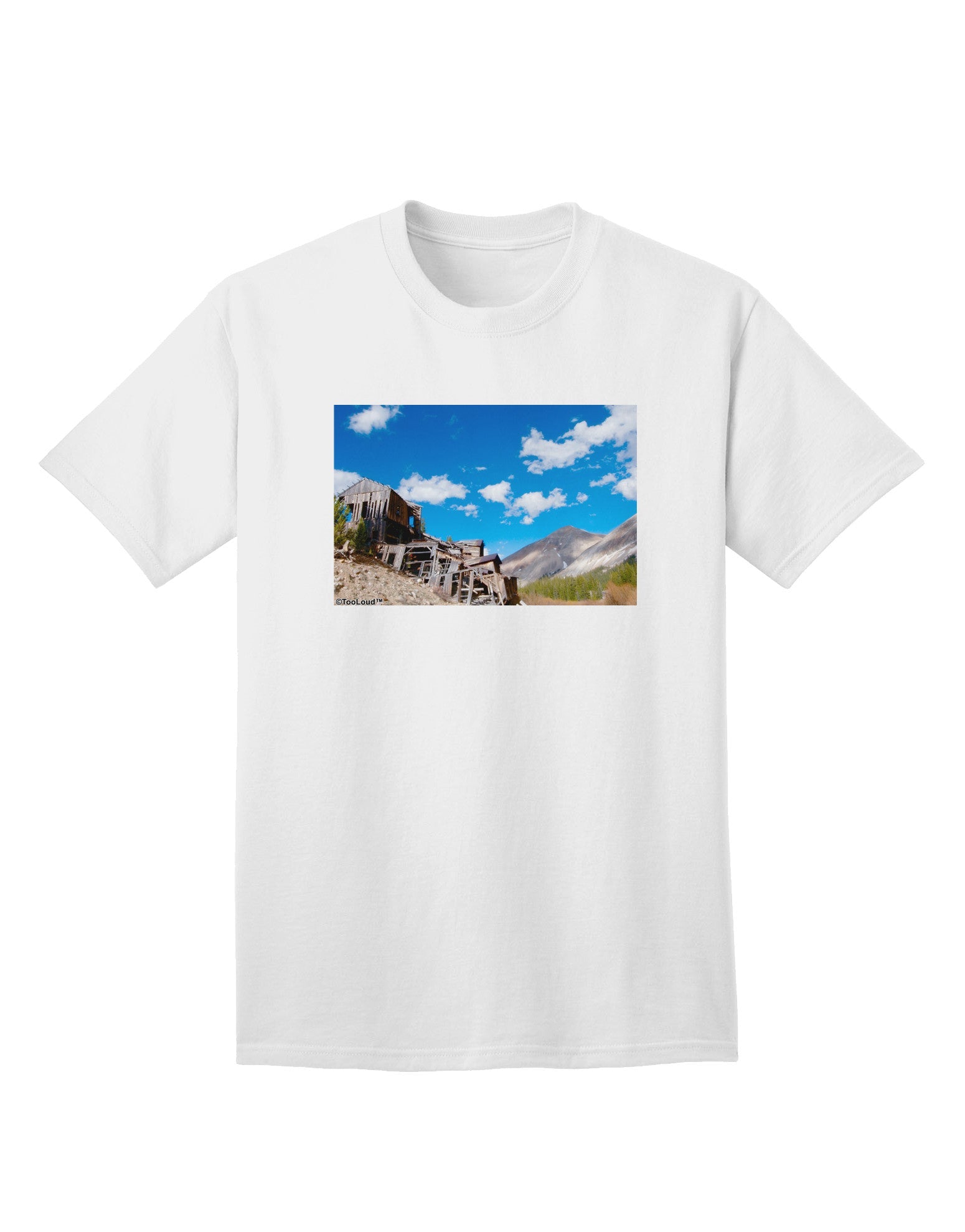 Colorado Landscape Ruins Adult T-Shirt-Mens T-Shirt-TooLoud-White-Small-Davson Sales