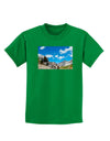 Colorado Landscape Ruins Childrens Dark T-Shirt-Childrens T-Shirt-TooLoud-Kelly-Green-X-Small-Davson Sales