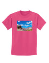 Colorado Landscape Ruins Childrens Dark T-Shirt-Childrens T-Shirt-TooLoud-Sangria-X-Small-Davson Sales