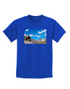 Colorado Landscape Ruins Childrens Dark T-Shirt-Childrens T-Shirt-TooLoud-Royal-Blue-X-Small-Davson Sales