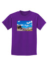 Colorado Landscape Ruins Childrens Dark T-Shirt-Childrens T-Shirt-TooLoud-Purple-X-Small-Davson Sales