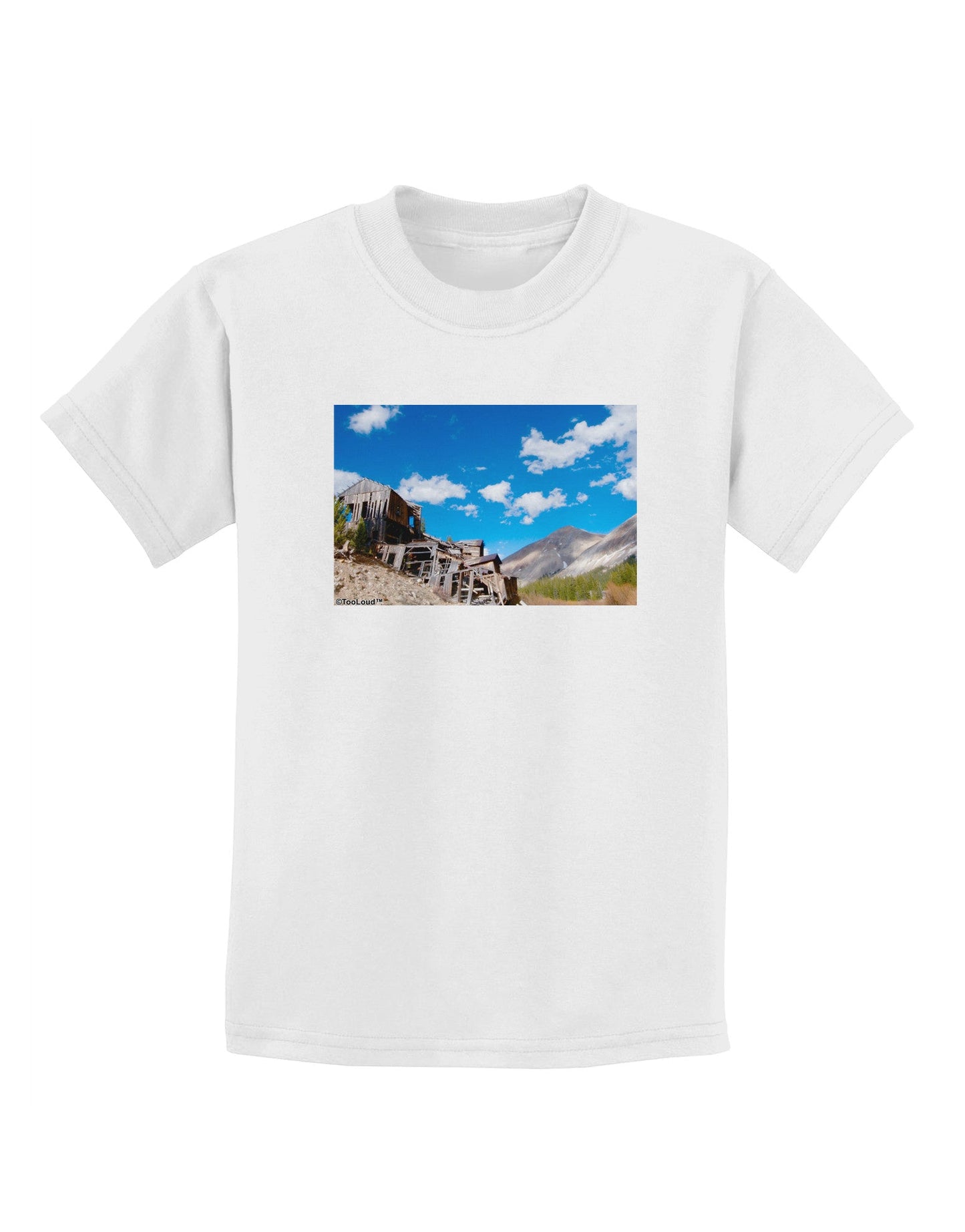 Colorado Landscape Ruins Childrens T-Shirt-Childrens T-Shirt-TooLoud-White-X-Small-Davson Sales