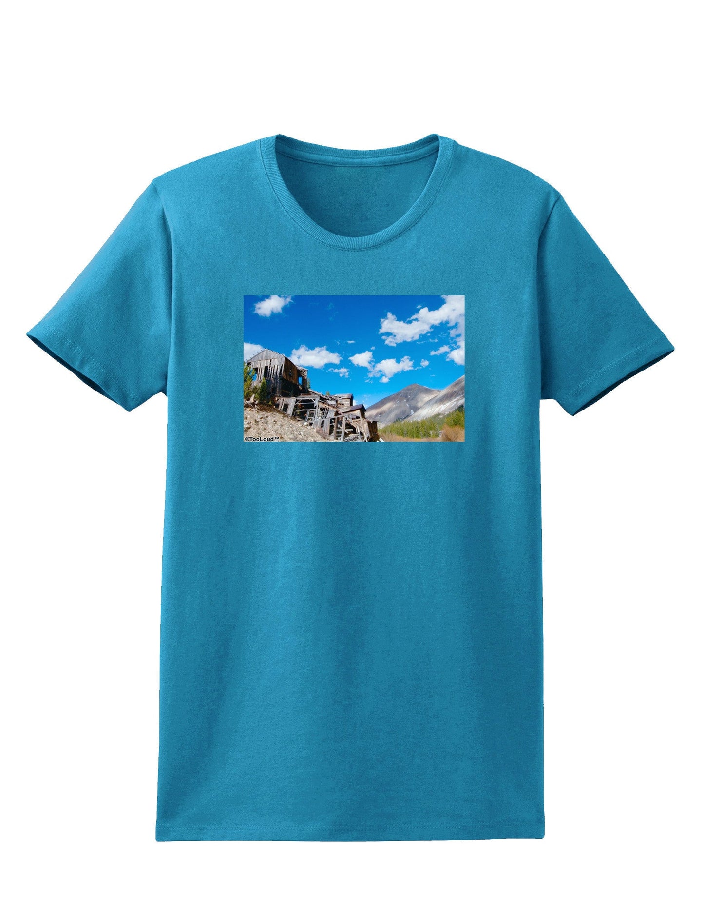 Colorado Landscape Ruins Womens Dark T-Shirt-TooLoud-Turquoise-X-Small-Davson Sales