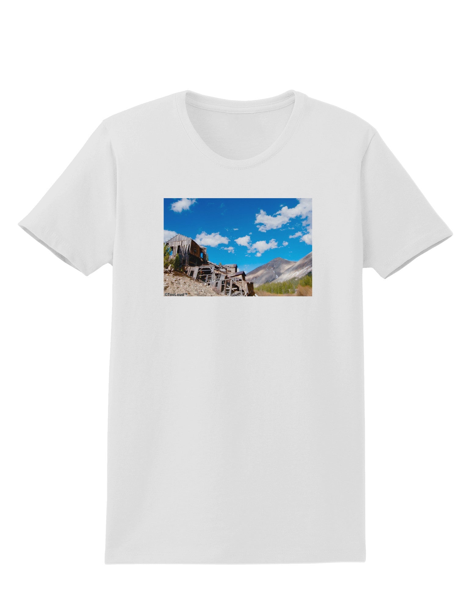 Colorado Landscape Ruins Womens T-Shirt-Womens T-Shirt-TooLoud-White-X-Small-Davson Sales