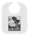 Colorado Landscape Text BW Baby Bib