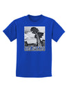 Colorado Landscape Text BW Childrens Dark T-Shirt-Childrens T-Shirt-TooLoud-Royal-Blue-X-Small-Davson Sales