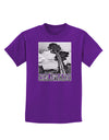 Colorado Landscape Text BW Childrens Dark T-Shirt-Childrens T-Shirt-TooLoud-Purple-X-Small-Davson Sales