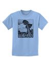 Colorado Landscape Text BW Childrens T-Shirt-Childrens T-Shirt-TooLoud-Light-Blue-X-Small-Davson Sales