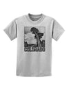 Colorado Landscape Text BW Childrens T-Shirt-Childrens T-Shirt-TooLoud-AshGray-X-Small-Davson Sales