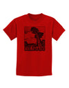 Colorado Landscape Text BW Childrens T-Shirt-Childrens T-Shirt-TooLoud-Red-X-Small-Davson Sales