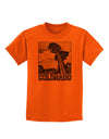 Colorado Landscape Text BW Childrens T-Shirt-Childrens T-Shirt-TooLoud-Orange-X-Small-Davson Sales