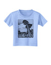 Colorado Landscape Text BW Toddler T-Shirt-Toddler T-Shirt-TooLoud-Aquatic-Blue-2T-Davson Sales