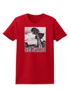 Colorado Landscape Text BW Womens Dark T-Shirt-TooLoud-Red-X-Small-Davson Sales