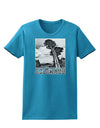 Colorado Landscape Text BW Womens Dark T-Shirt-TooLoud-Turquoise-X-Small-Davson Sales